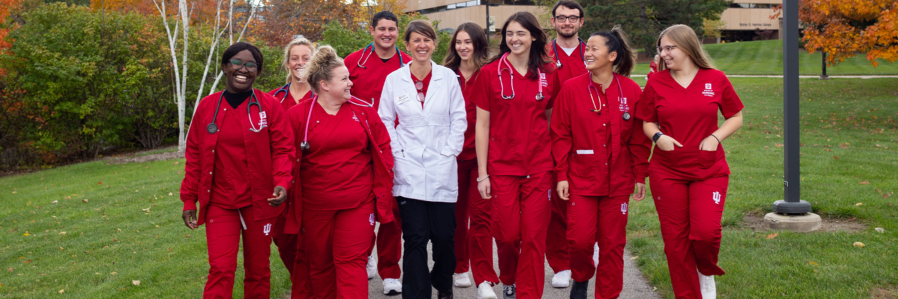 Group of nursing students and faculty at IUFW