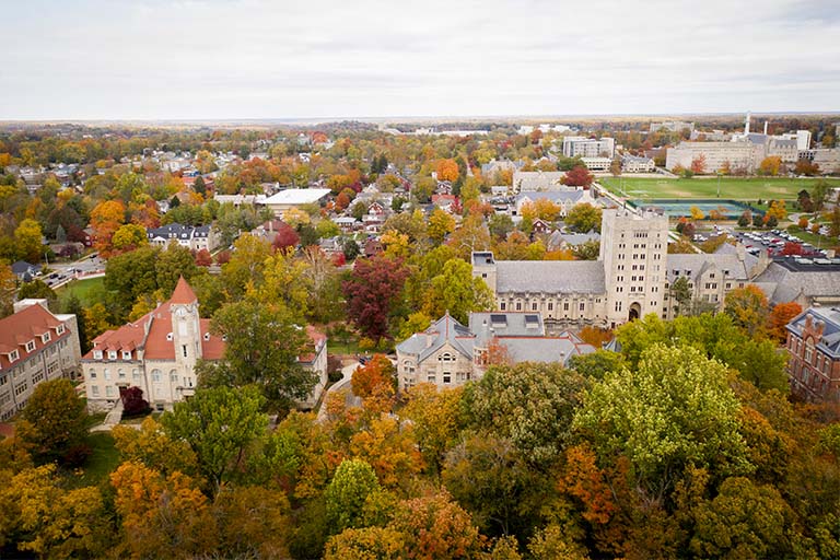 Overlooking Indiana University Bloomington