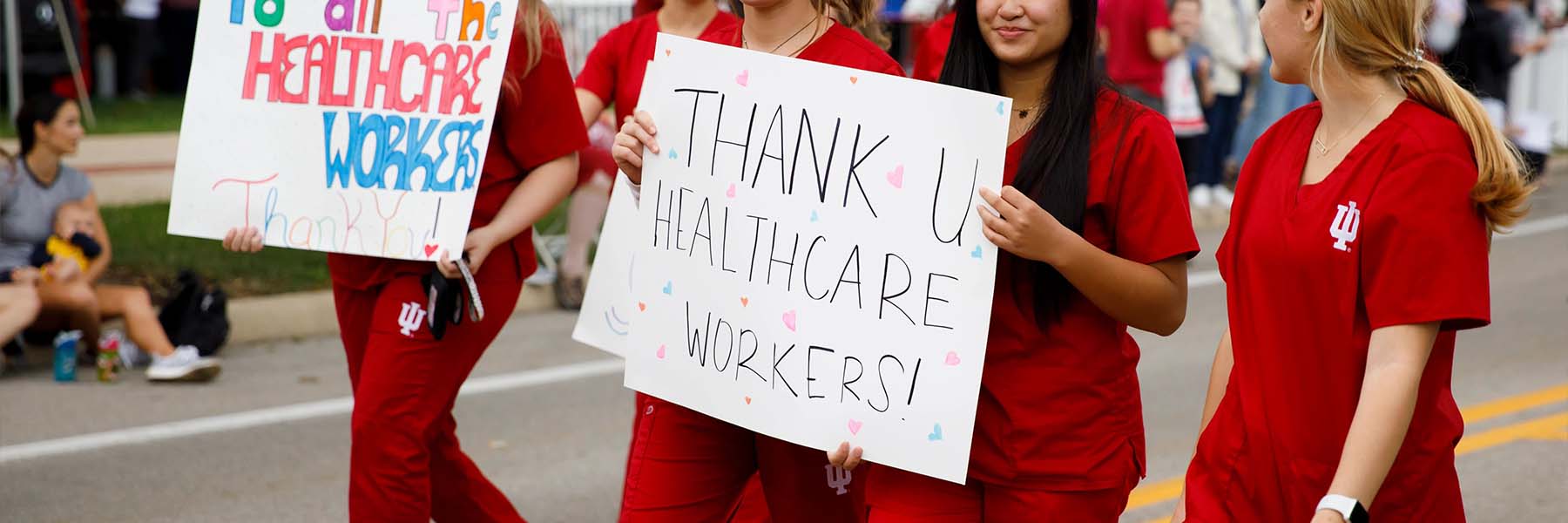 Thank you healthcare workers sign