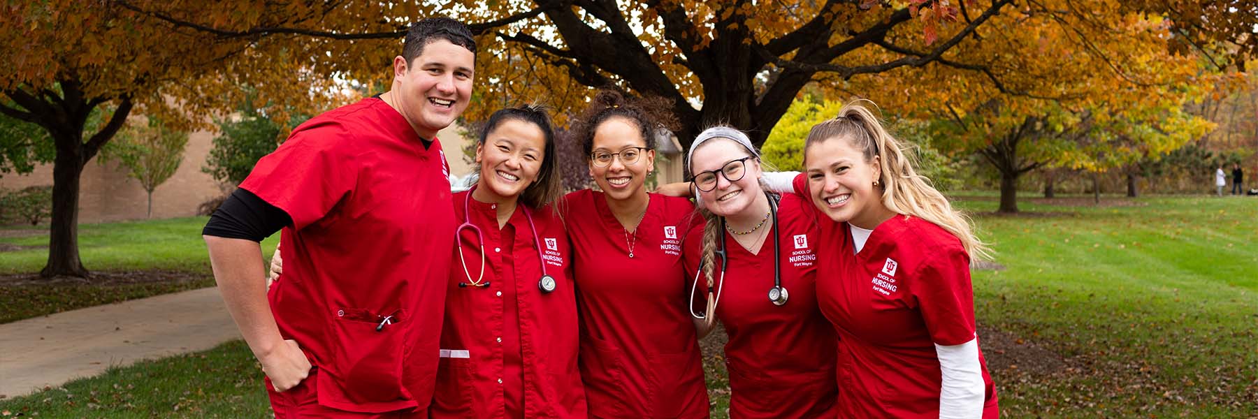 Group of nursing students