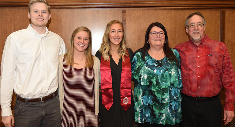 Graduate and family