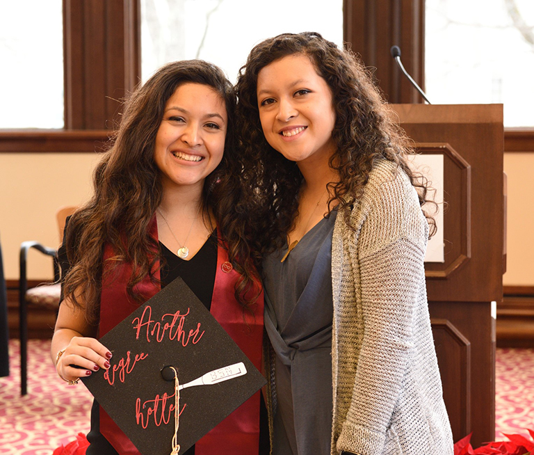 Graduate and family