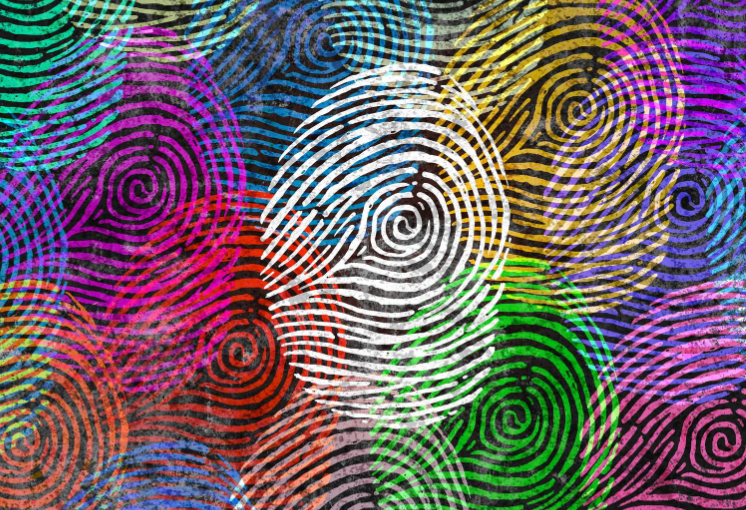 Abstract art of fingerprints