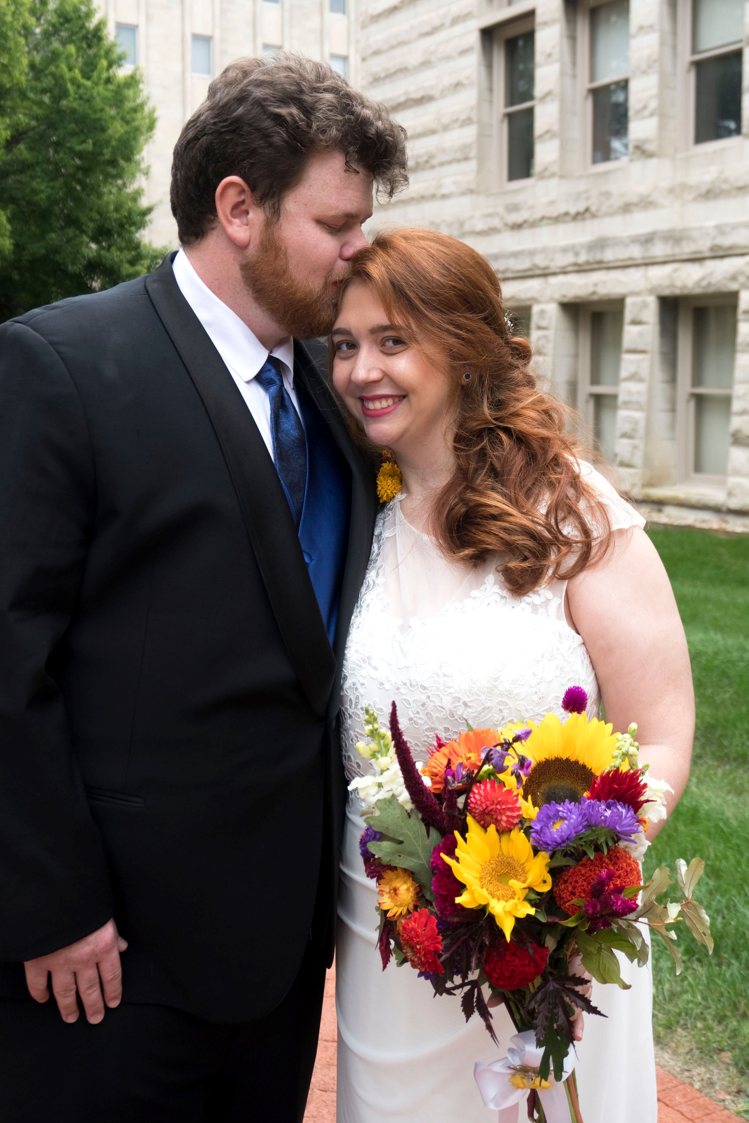 IUSON graduate on her wedding day