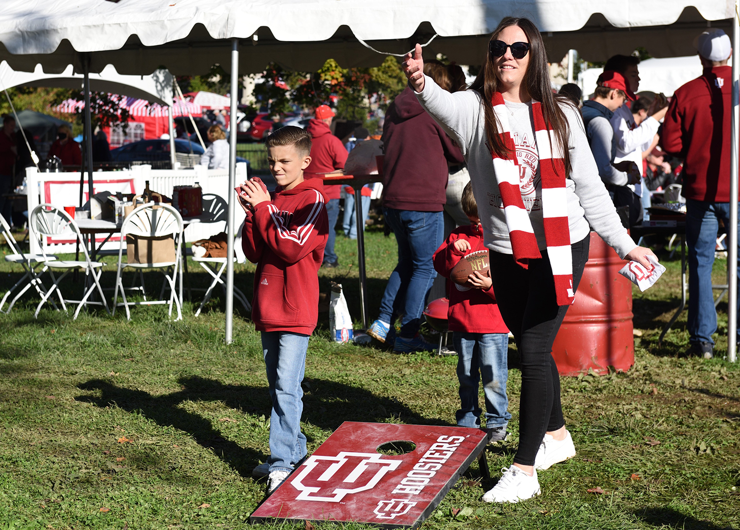 People celebrate homecoming