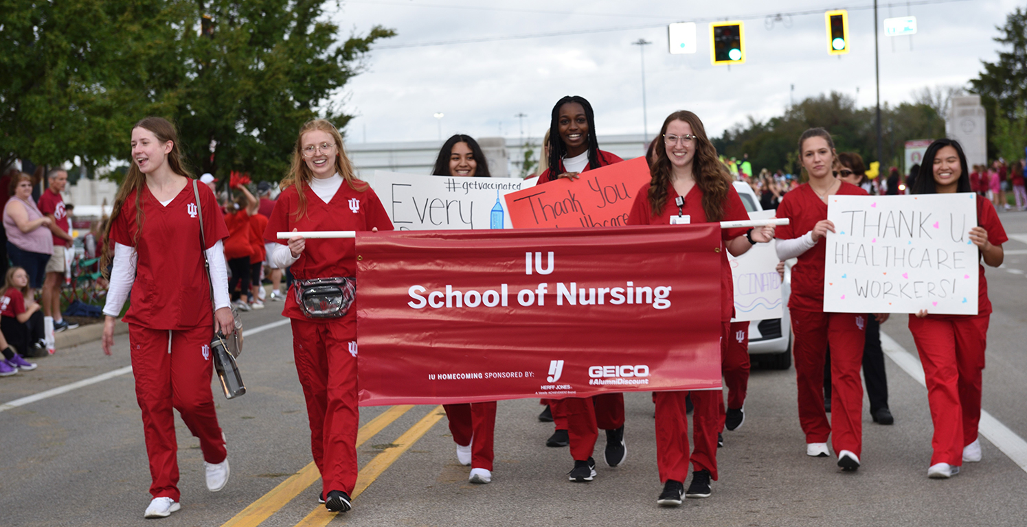 People celebrate homecoming