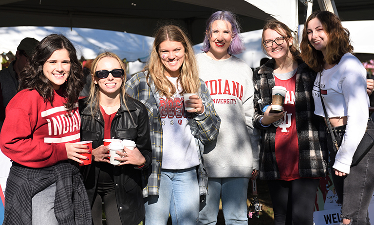 People celebrate homecoming