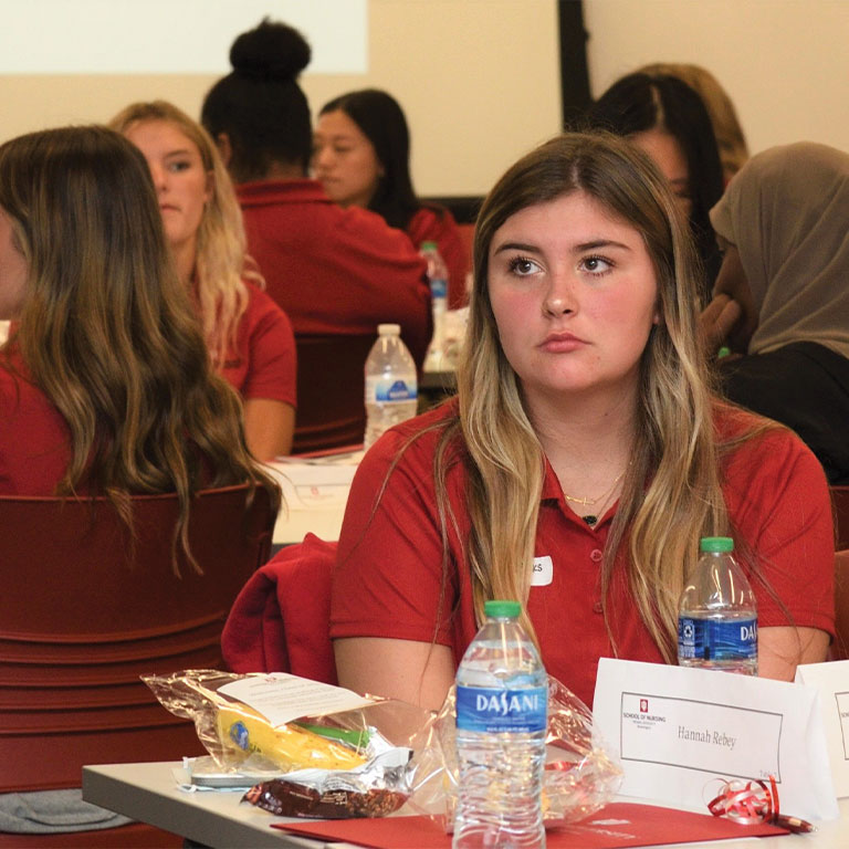 Students at new student orientation