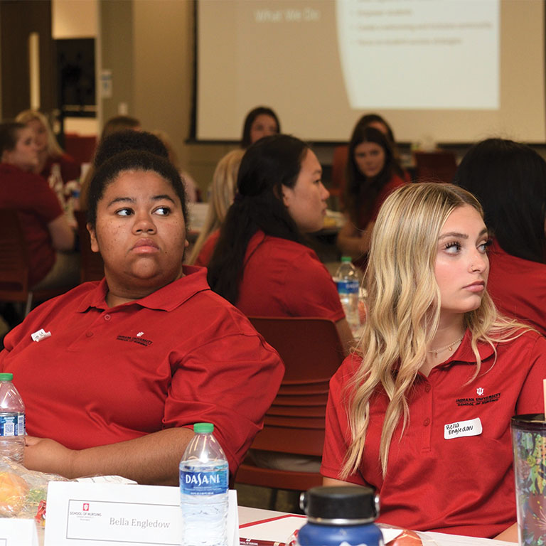 Students at new student orientation