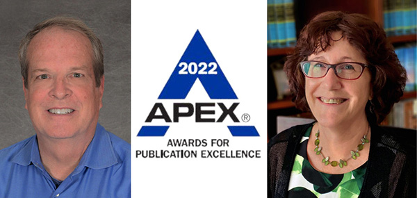 John Simmons and Mary Hannah win APEX award
